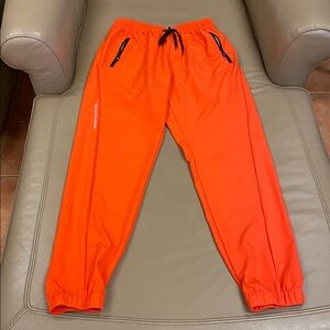 Techtraining Orange Track/Jogger Pants with Black Accents - Small
